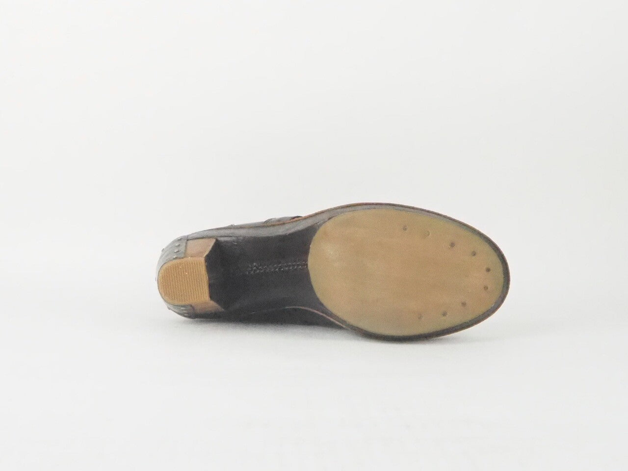 Womens Timberland Marge Wood 25680 Fur Lined Heeled Brown Leather Pull On Boots