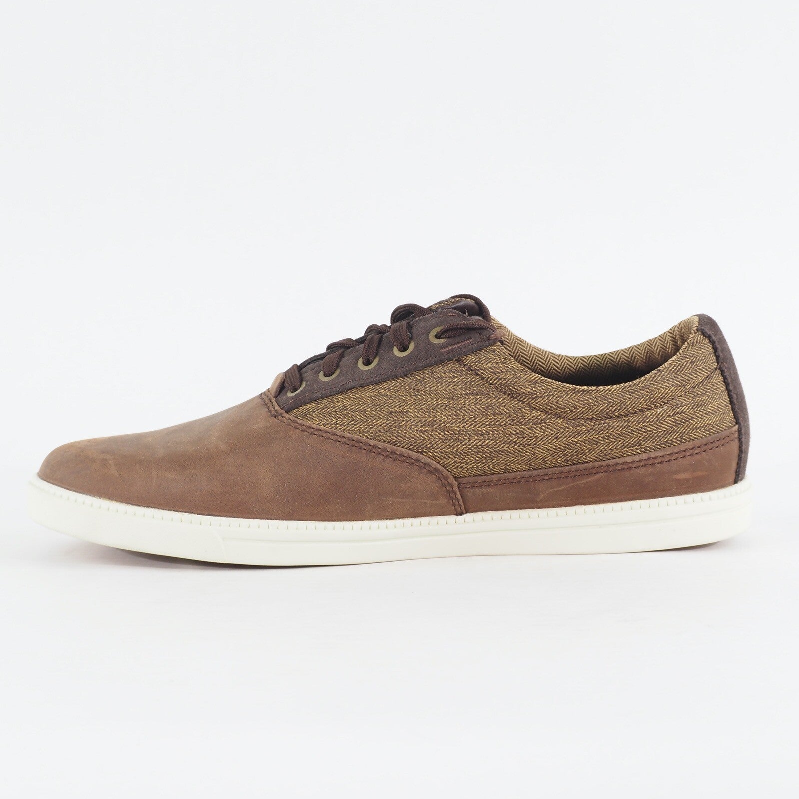 Mens Timberland EK Fulk Oxford 6807A Medium Brown Leather Lace Up Casual Shoes