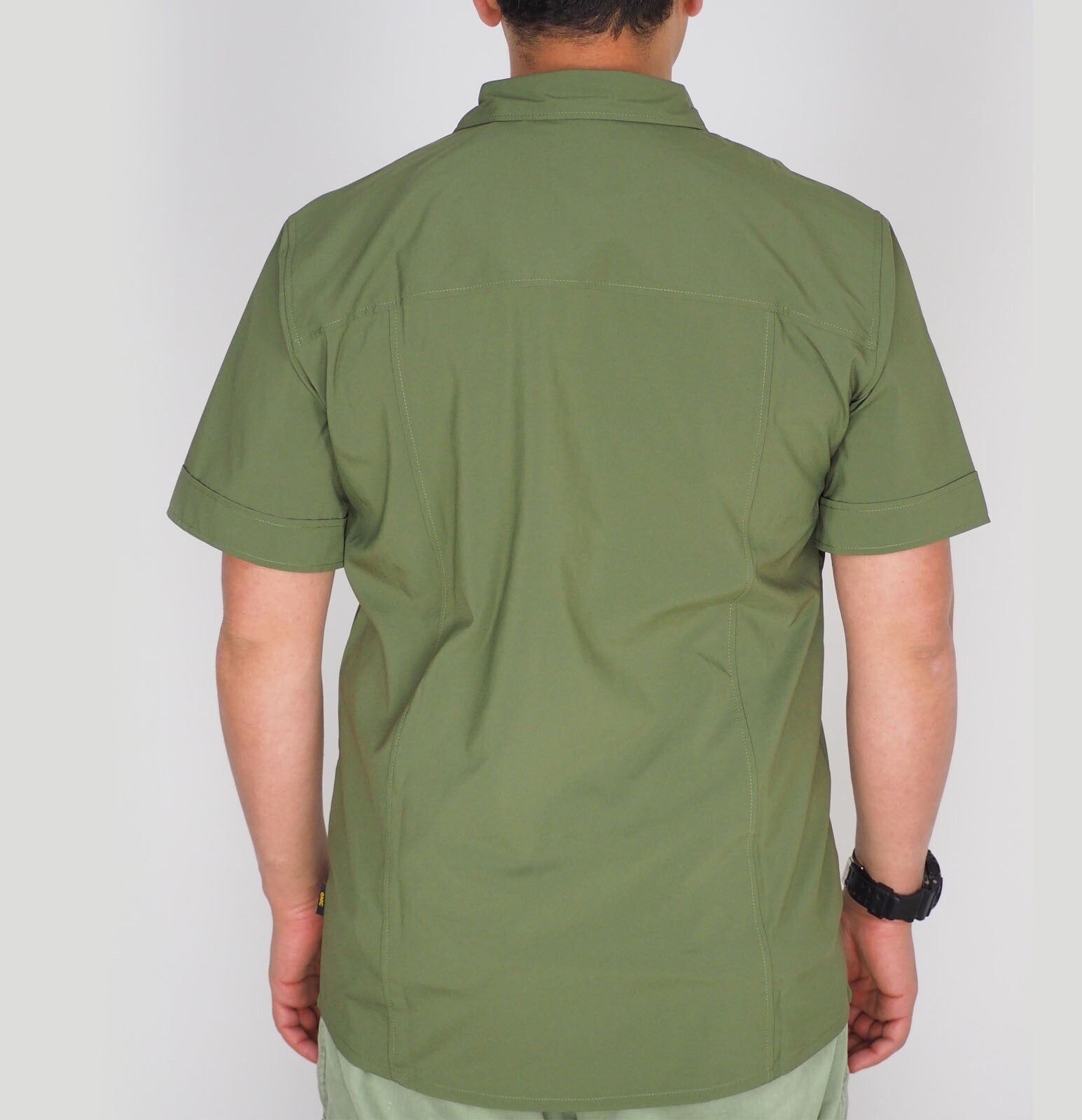 Mens Jack Wolfskin Egmont 1401692 Burnt Olive Short Sleeved Shirt 