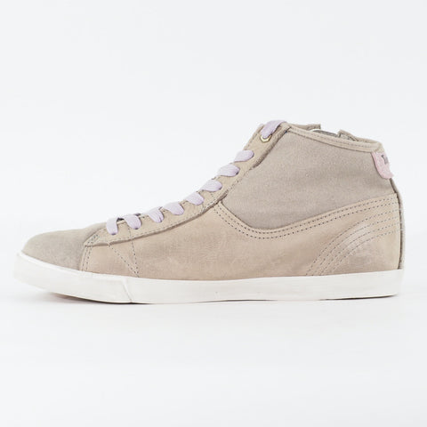 Womens Timberland EK Glastenbury Chukka 8438A Beige Leather Zip Up Casual Boots