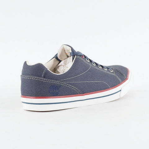 Mens Timberland EK Hookcamp 5304A Navy Blue Canvas Lace Up Low Top Casual Shoes