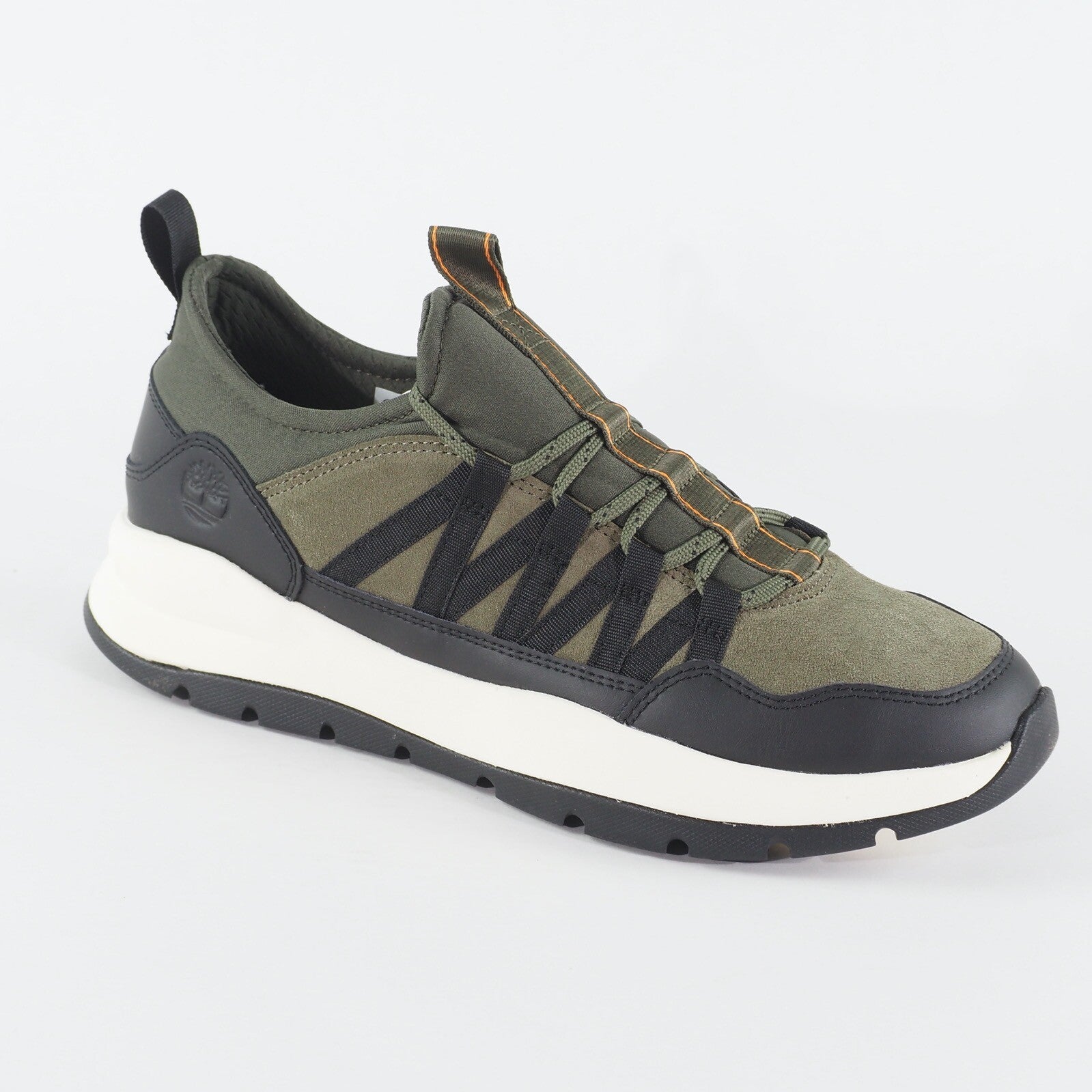 Mens Timberland Broughs Sroject Olive A24SV Leather Casual Walking Trainers