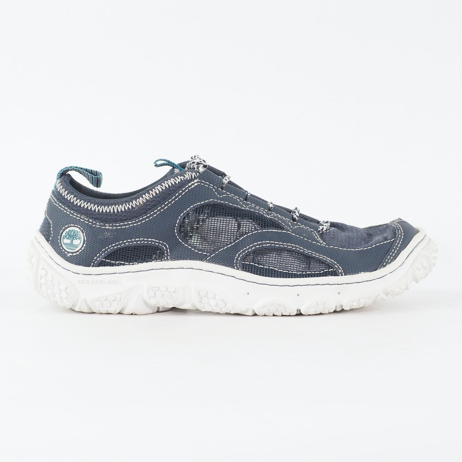 Womens Timberland Wake 58602 Navy Blue Textile / Mesh Lace Up Walking Trainers