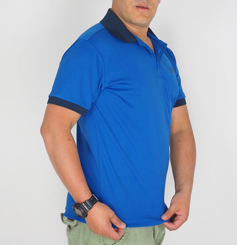 Mens Jack Wolfskin SU15 5006231 Classic Blue Short Sleeve Summer Polo Shirt