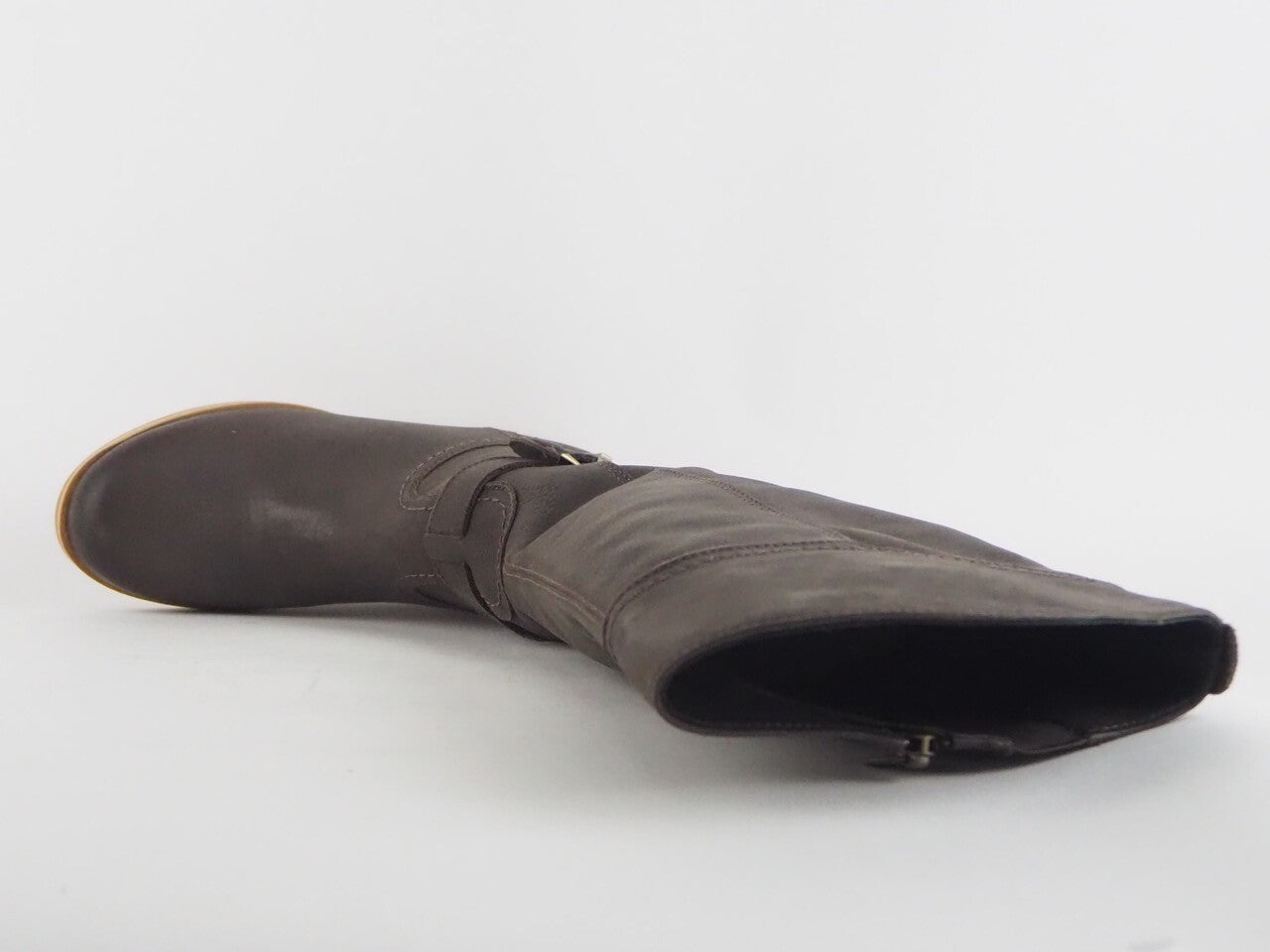 Womens Timberland Classic Hight Top 3556R Leather Brown Ladies Zip Side Boots