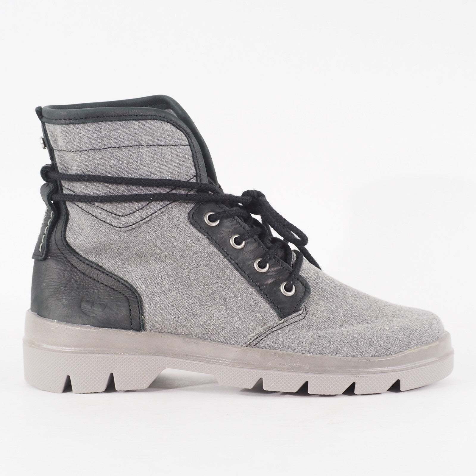 Mens Timberland Cityblazer A1GFV Light Grey Canvas Lace Up Walking Boots