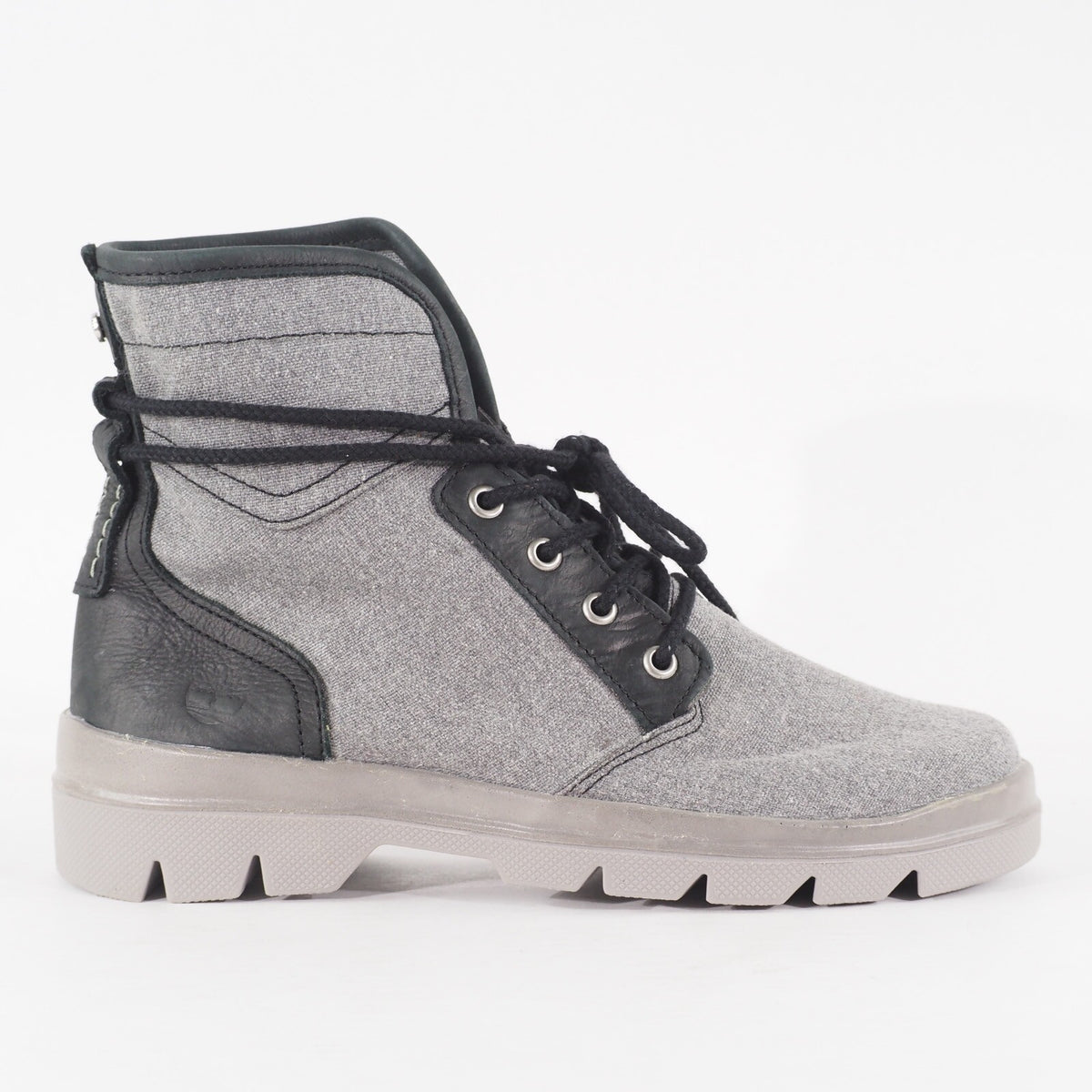 Mens Timberland Cityblazer A1GFV Light Grey Canvas Lace Up Walking Boots