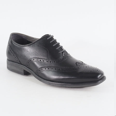 Mens Hush Puppies Griffin Maddow HM01239-001 Black Leather Lace Up Formal Shoes