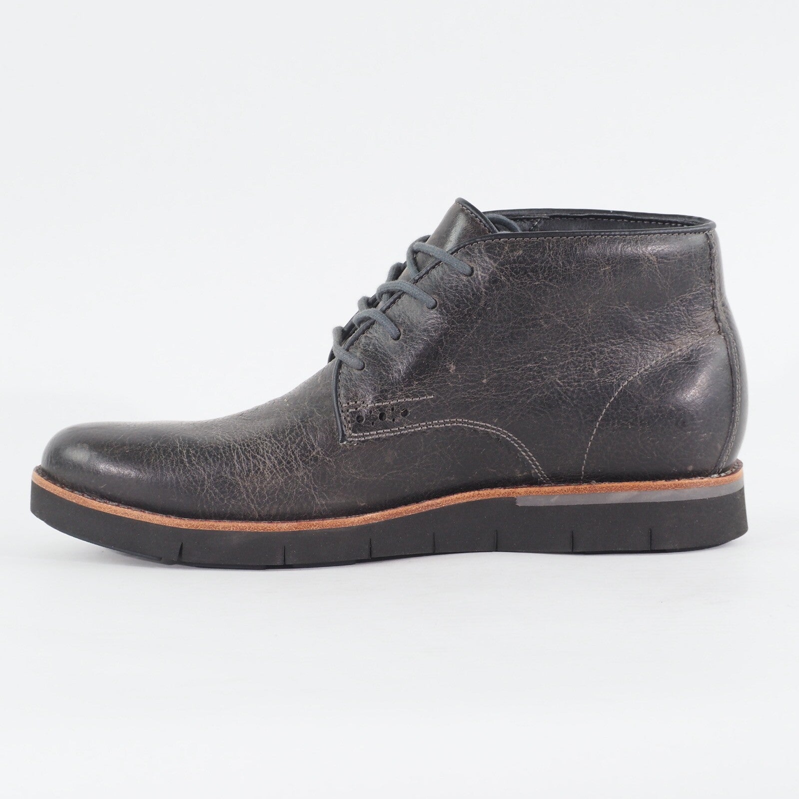 Mens Timberland  Preston Hill A1MND Black Leather Casual Walking Chukka Boots