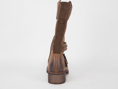 Womens Timberland Whittemore A12I1 Dark Brown Leather Side Zip Winter Boots