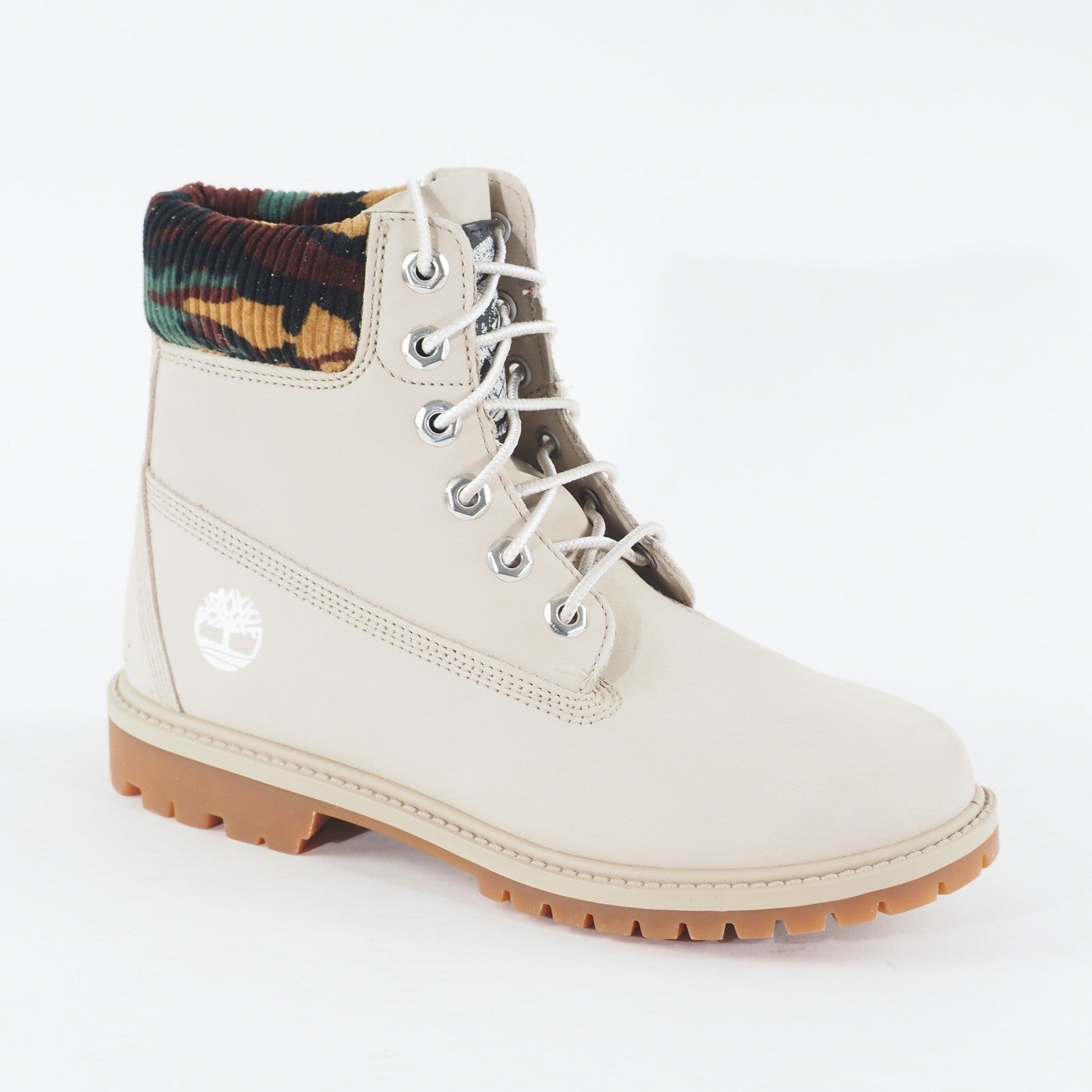 Womens Timberland Heritage 6 inch A2M83 Grey Leather Waterproof Lace Up Boots