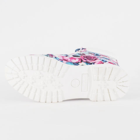 Womens Timberland 6 Inch Flower Print A1846 Fabric Lace Up Casual Walking Boots