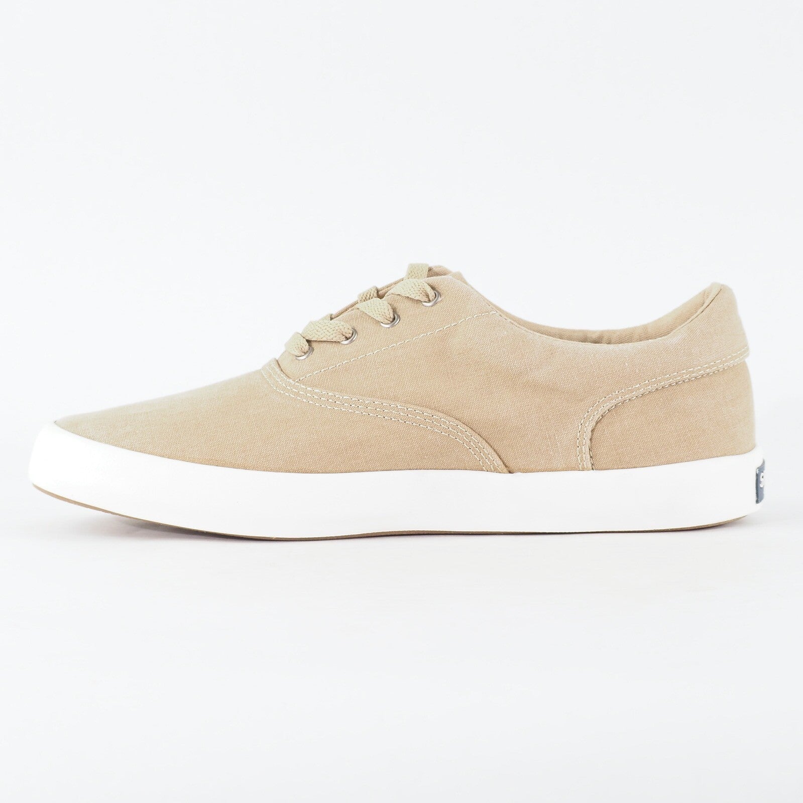 Mens Sperry Wahoo Cvo Chino STS14358 Biege Canvas Lace Up Low Top Casual Shoes
