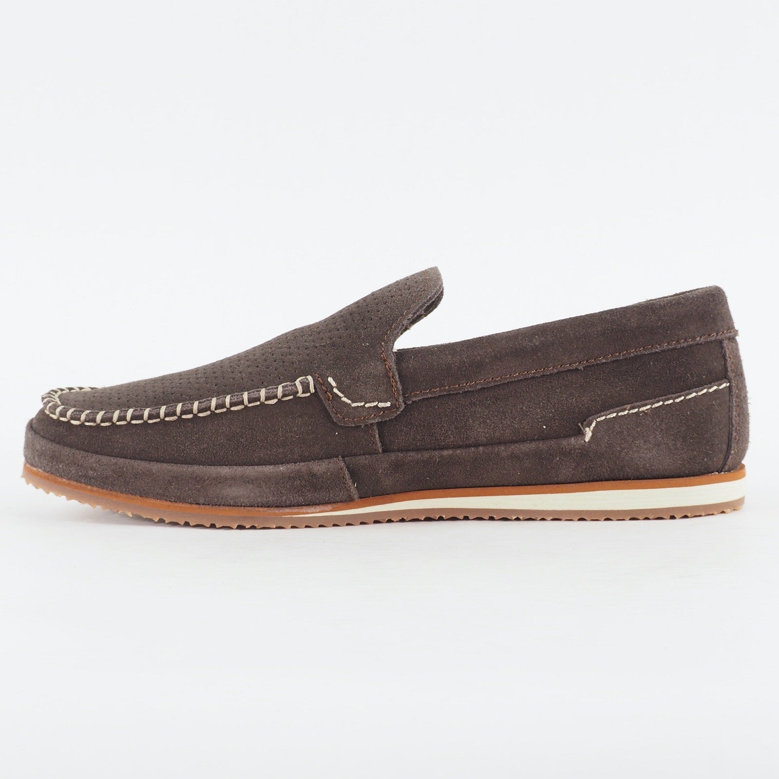 Mens Timberland Hayes Valley 6725B Dark Brown Leather Slip On Casual Shoes