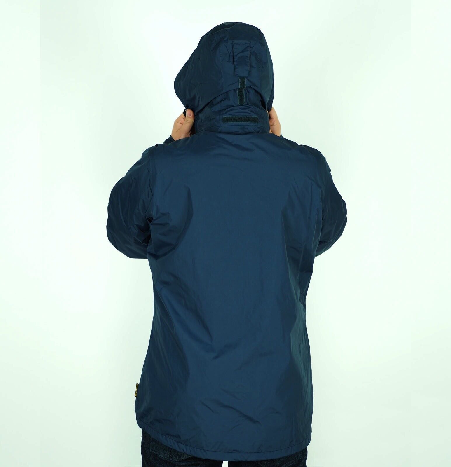 Mens Jack Wolfskin Texapore 5006511 Night Blue Zip Up Windproof Hooded Jacket