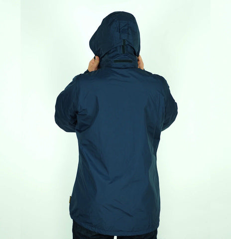 Mens Jack Wolfskin Texapore 5006511 Night Blue Zip Up Windproof Hooded Jacket