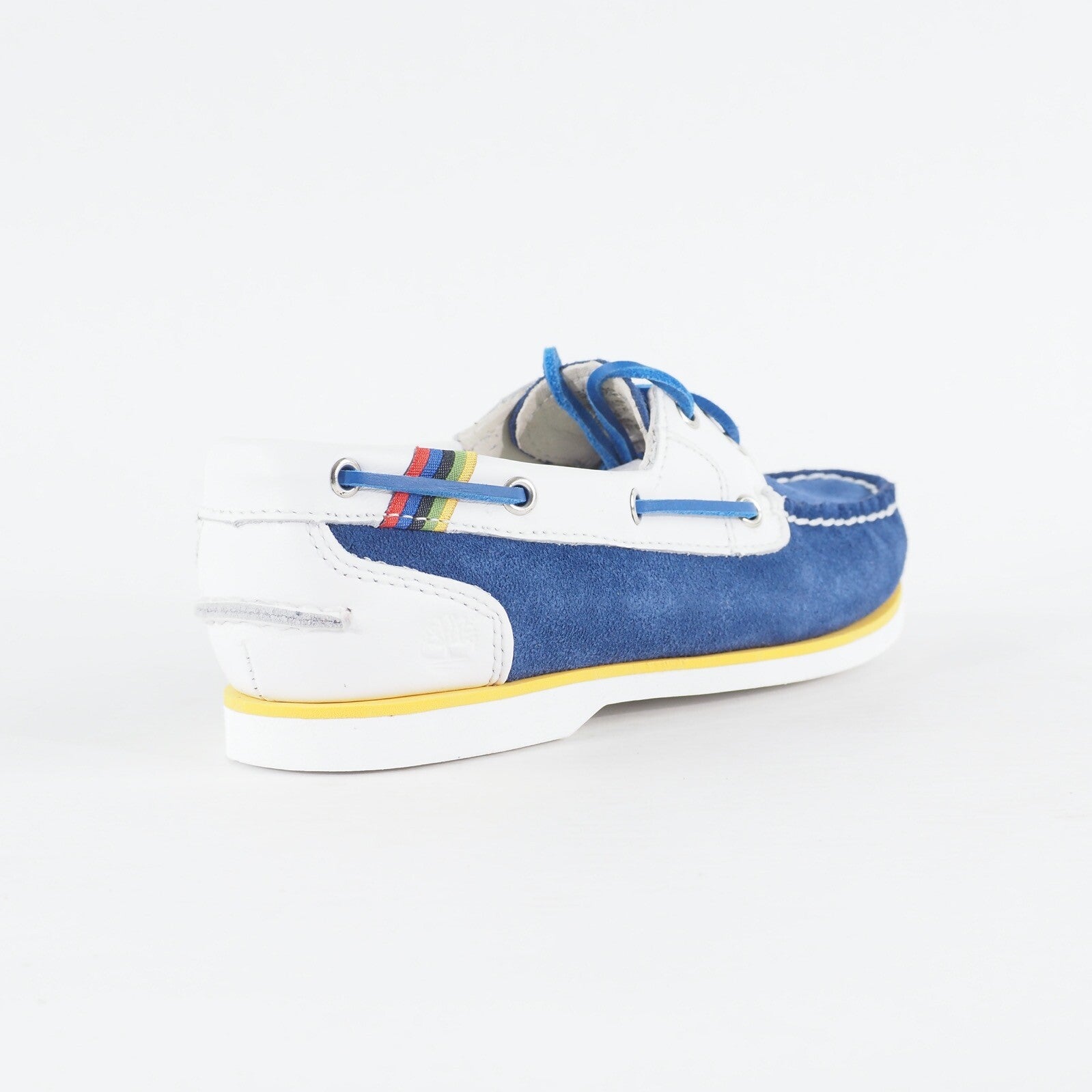 Womens Timberland Amherst 2 Eye 42674 Blue / White Leather Casual Boat Shoes 