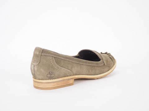 Womens Timberland Thayer Penny Loafer 3651R Olive Leather Slip On Shoes