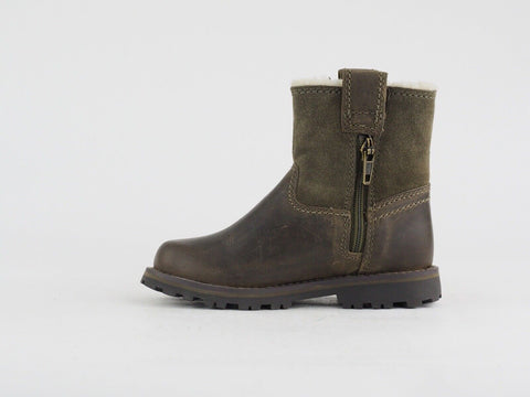 Toddlers Timberland Chestnut Ridge A1BSC Dark Brown Leather Warm Winter Boots