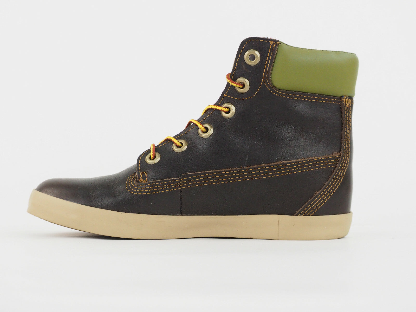 Womens Timberland 6 Inch Premium Cupsole 8639A Brown Leather Chukka Lace Boots