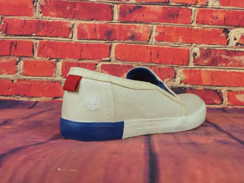 Womens Timberland Canvas A171W Beige Slips On Ladies Trainers