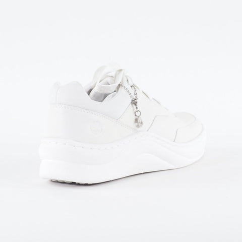 Womens Timberland Ruby Ann A2124 White Leather Lace Up Casual Sneakers