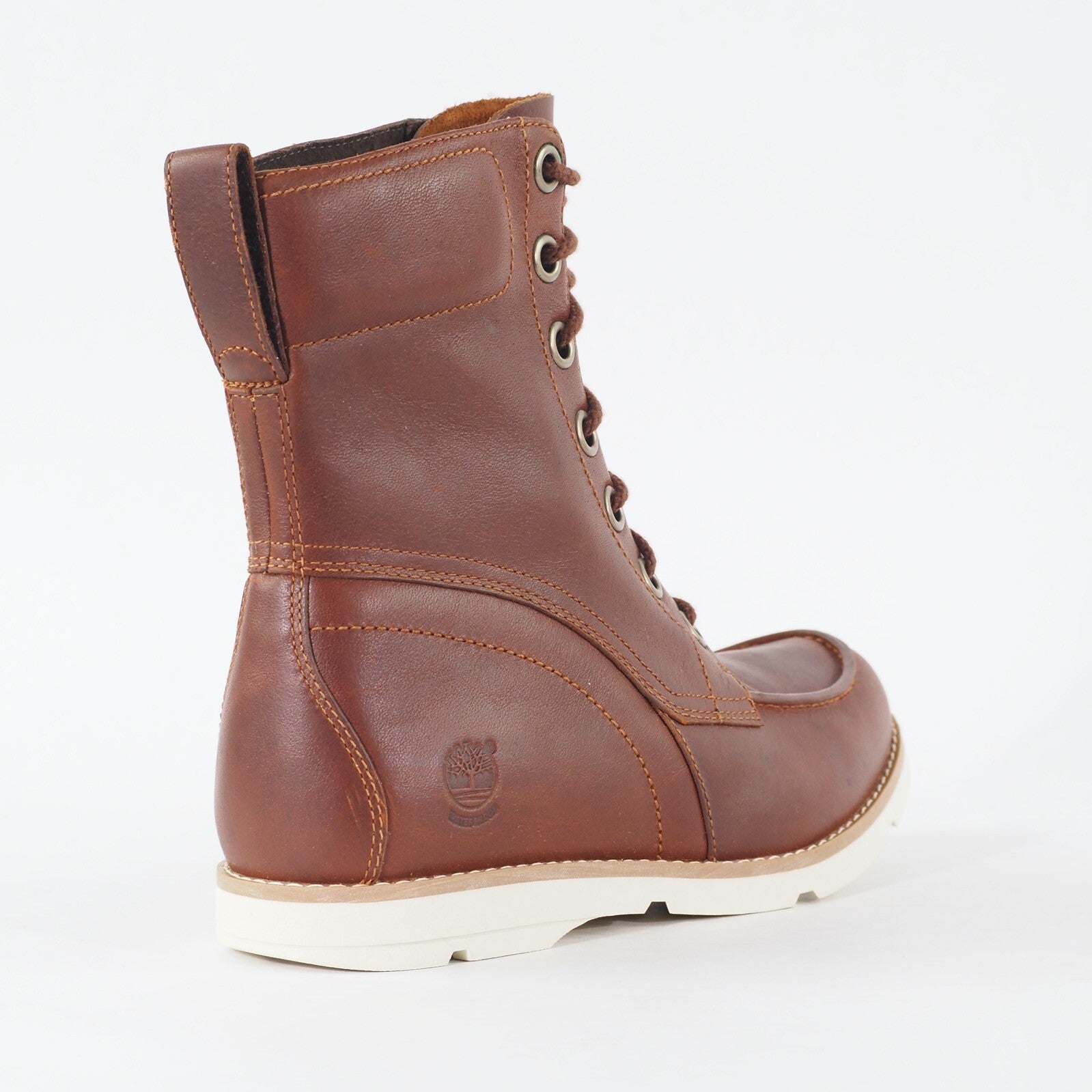 Womens Timberland EK Mosley 6 Inch 8503A Warm Brown Leather Lace Up Casual Boots