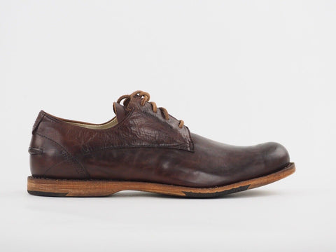 Mens Timberland CNT PNE PTO 89547 Dark Tan Leather Classic Lace Up Formal Shoes
