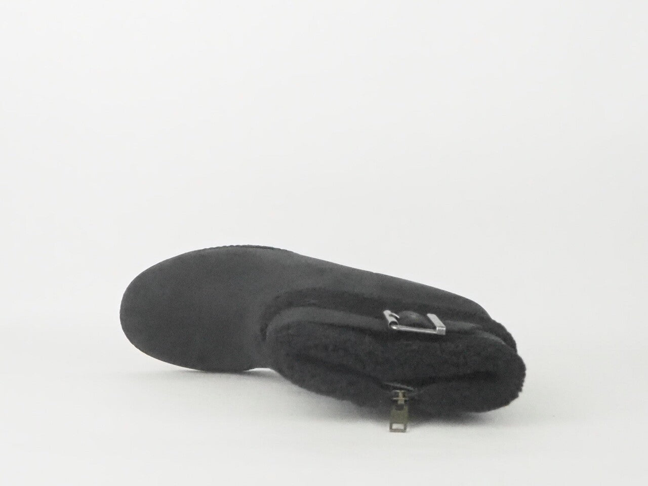 Womens Timberland Atlantic Heights Fur Collar A16CB Black Leather Boots  