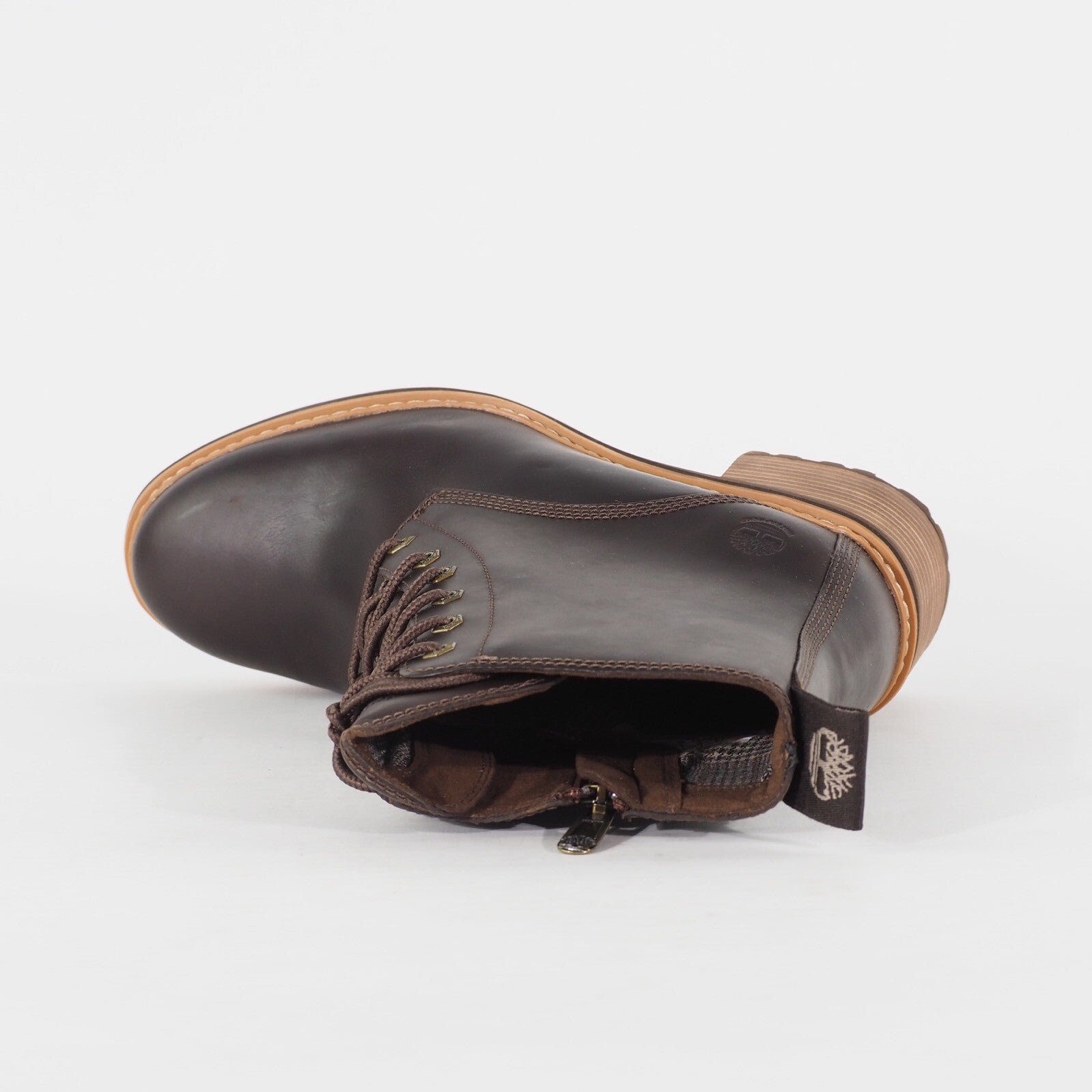 Womens Timberland Sienna High A24TW Brown Leather Lace Waterproof Walking Boots