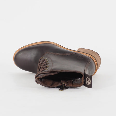 Womens Timberland Sienna High A24TW Brown Leather Lace Waterproof Walking Boots