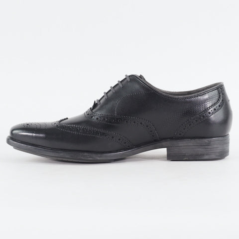 Mens Hush Puppies Griffin Maddow HM01239-001 Black Leather Lace Up Formal Shoes