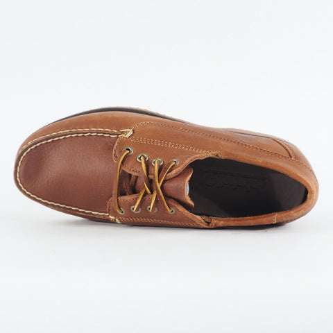 Mens Timberland Elisville 6123R Light Brown Leather Lace Up Casual Boat Shoes