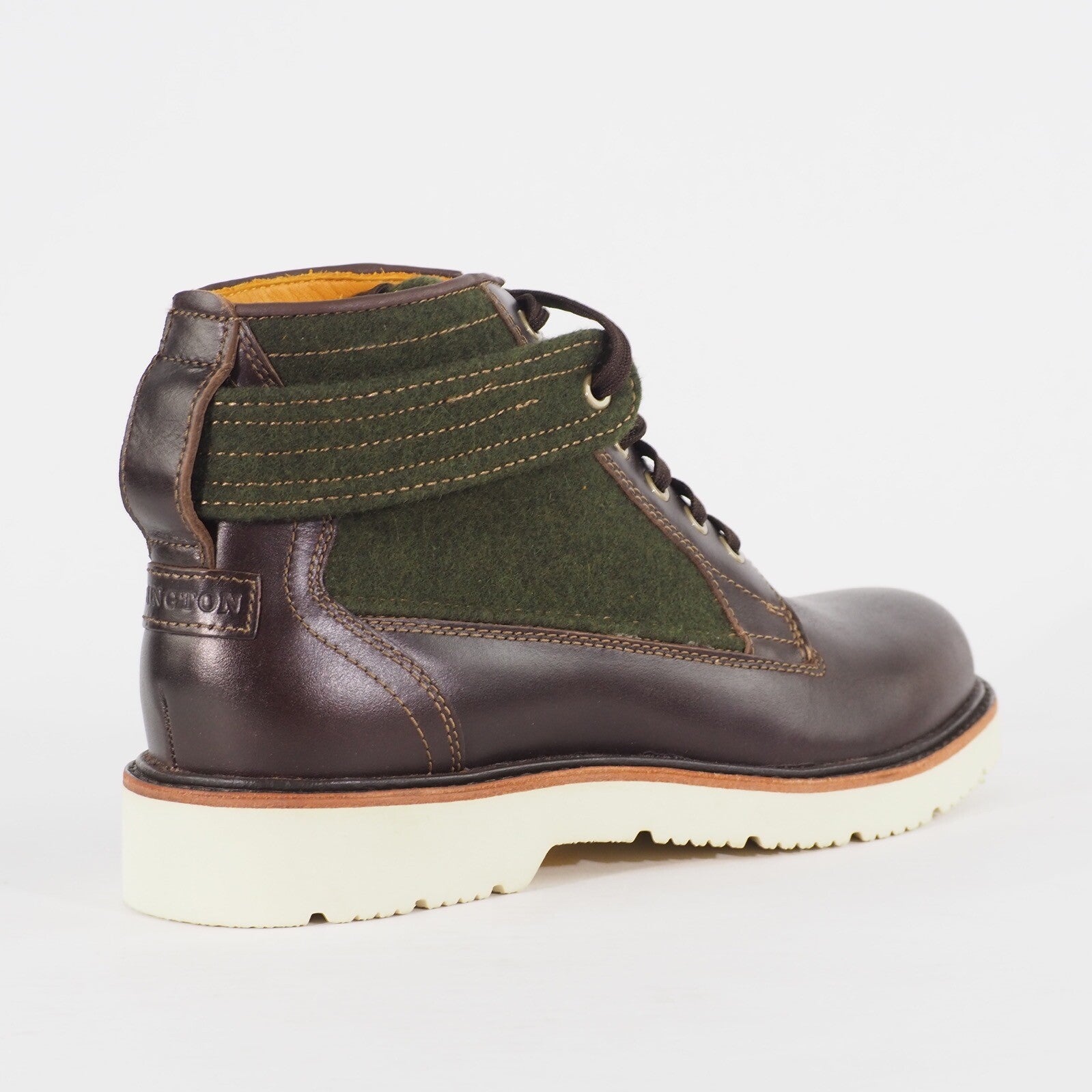 Mens Timberland Abington Ice Chukka 6630A Dark Tan Leather Lace Up Walking Boots