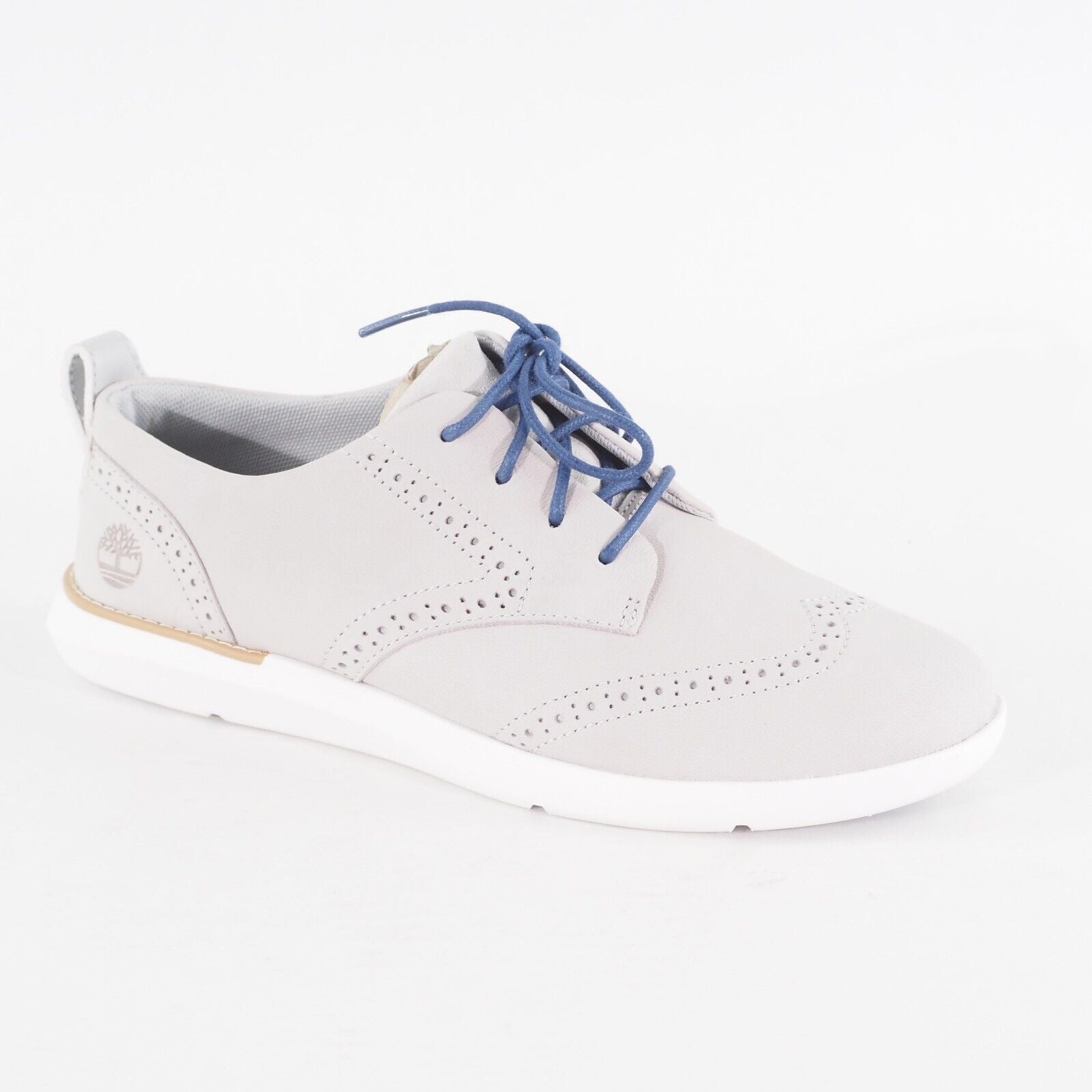 Womens Timberland Bradenton Oxford A25VA Light Grey Nubuck Leather Casual Shoes