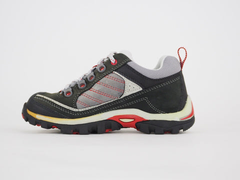 Boys Timberland HYPRTRL 58709 Red / Grey Leather Lace Up Kids Hiking Shoes UK 1