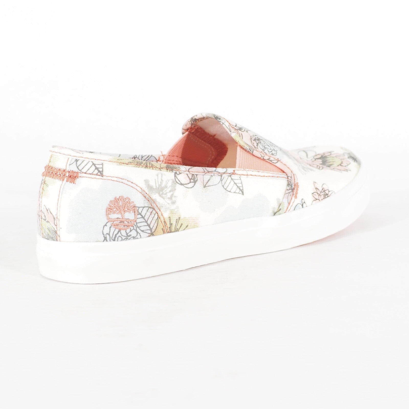 Womens Timberland Newport A1YU5 White Floral Print A1YU5 Casual Slips On Shoes