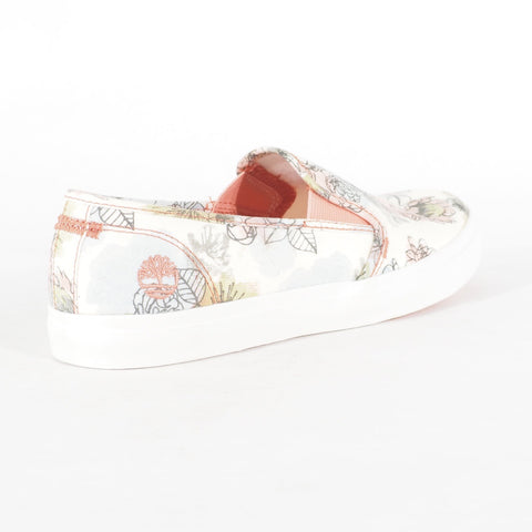 Womens Timberland Newport A1YU5 White Floral Print A1YU5 Casual Slips On Shoes