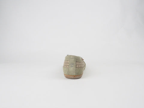 Womens Timberland Falmouth Ballerina 8017R Leather Slips On Flat Grey Shoes