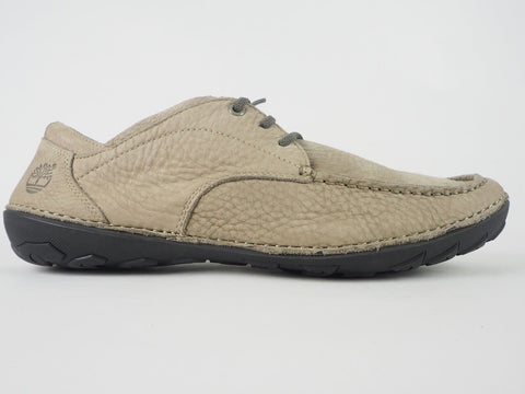 Mens Timberland EK Drum MOC Toe Oxford 5931R Taupe Grey Leather Lace Up Shoes
