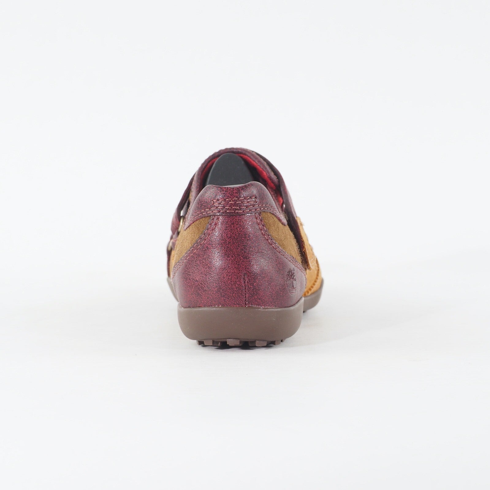 Womens Timberland Cicely Sport 63393 Rust Burgundy Leather Strap Casual Shoes