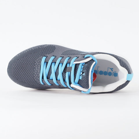 Womens Diadora X Run Light C4811 Dark Grey Fabric Lace Casual Running Trainers