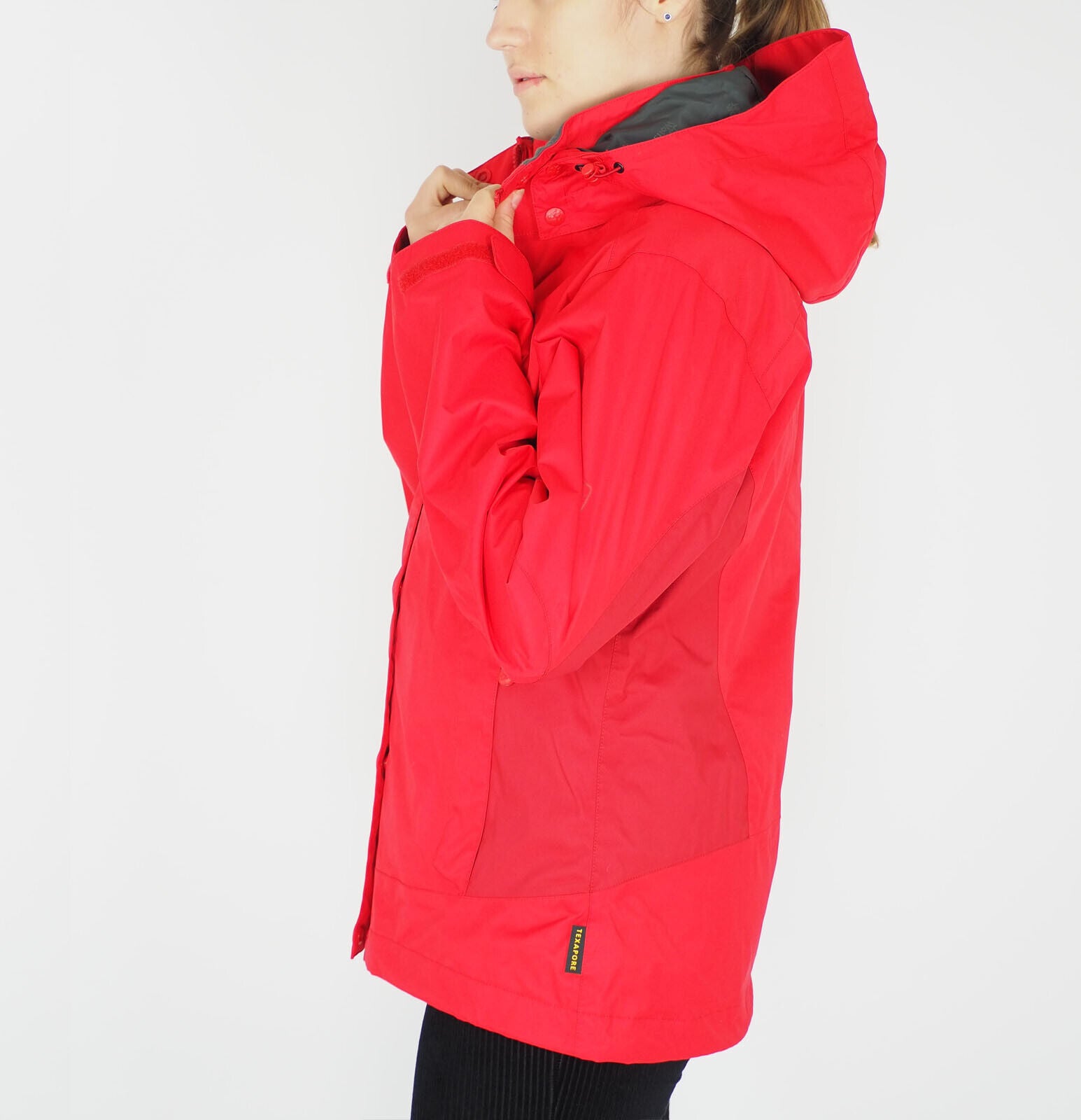 Womens Jack Wolfskin Targhee 5001593 Zip Up Red Fire Waterproof Hiking Jacket