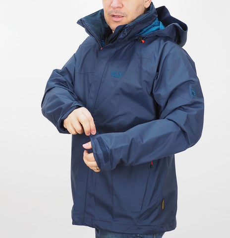 Mens Jack Wolfskin Spark Texapore1106211 Night Blue Windproof Hiking Jacket