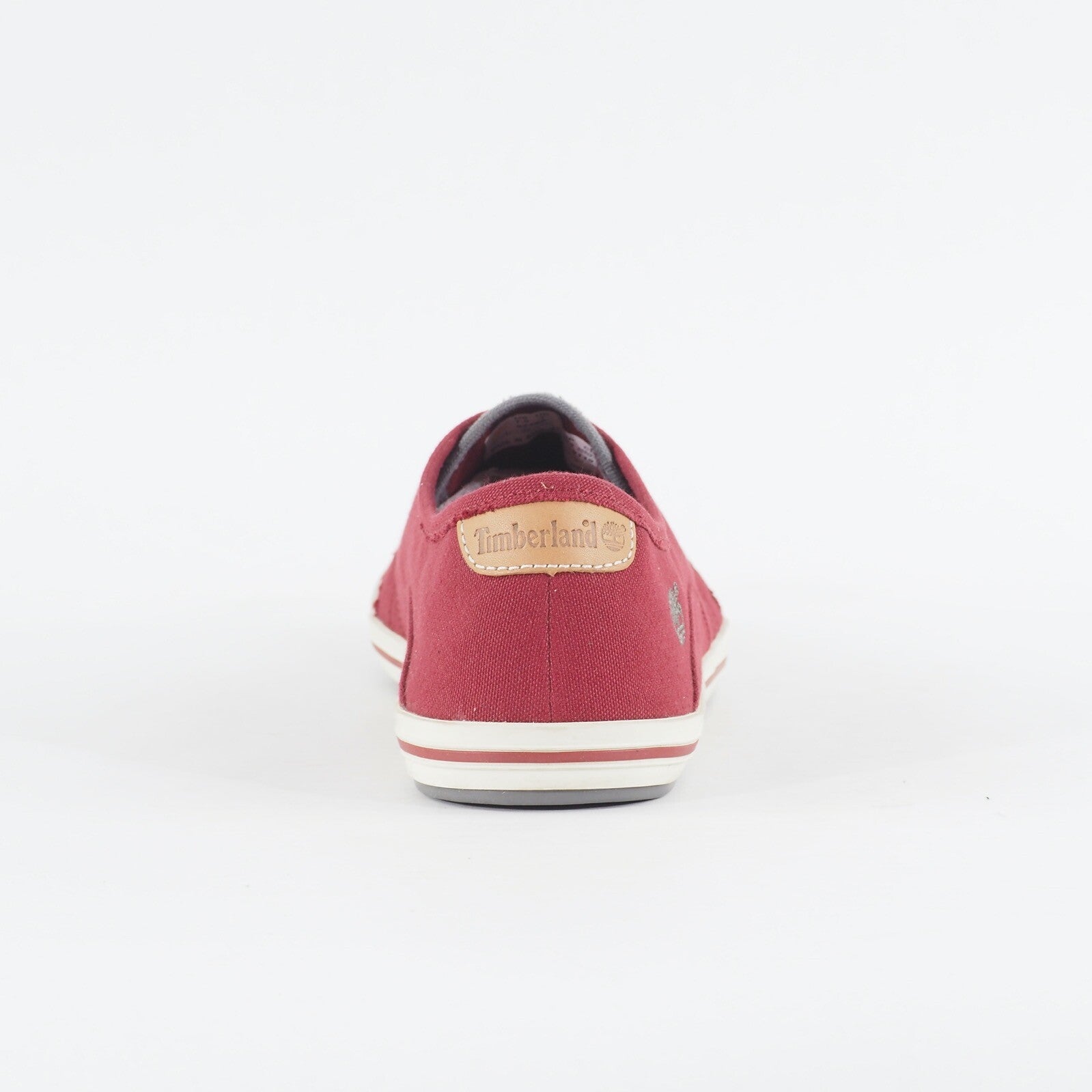 Mens Timberland EK Casco Bay 5228A Burgundy Canvas Lace Up Low Casual Shoes