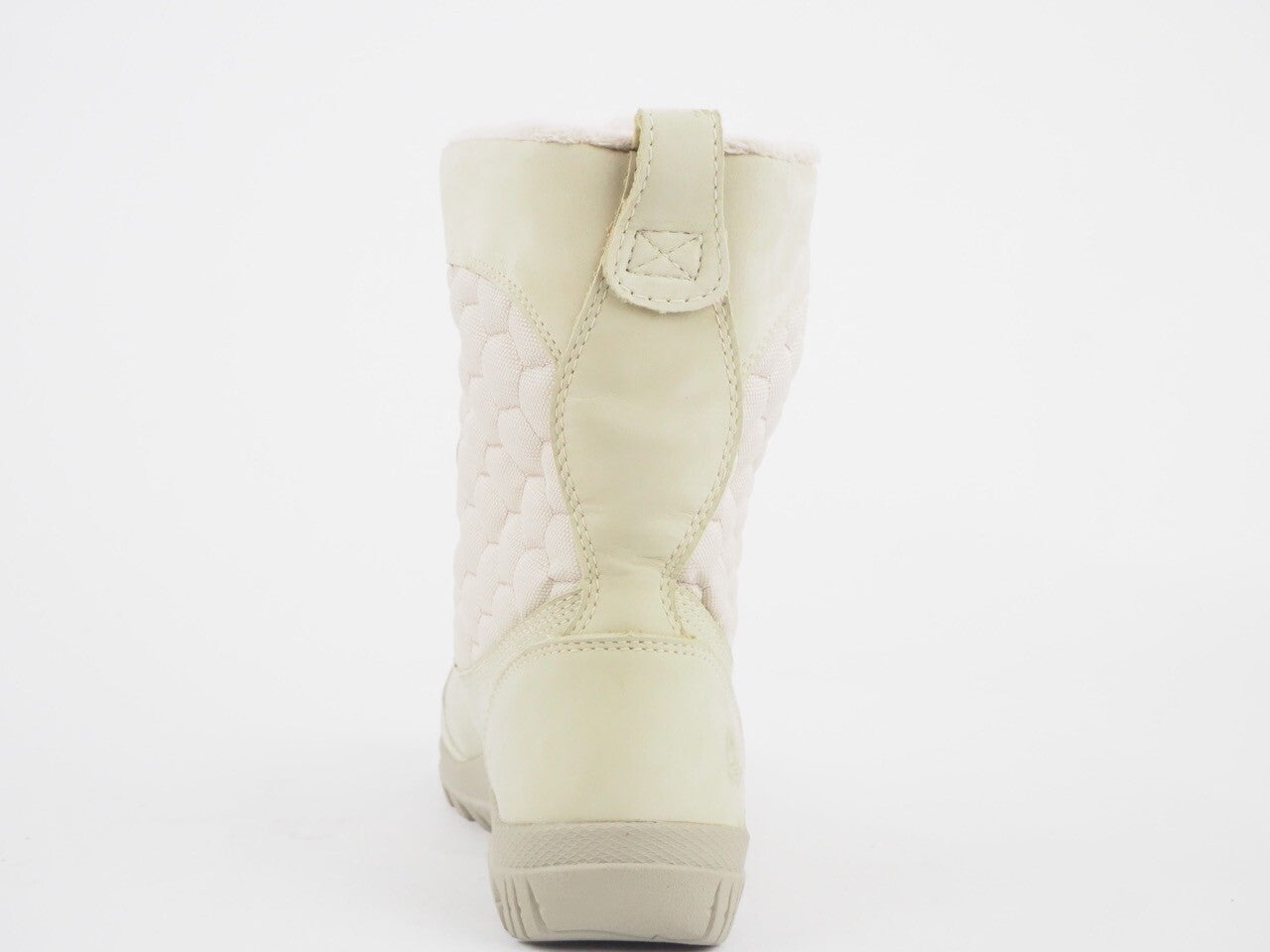Womens Timberland EK Mount Hope 8513A Cream Leather Textile Waterproof Boots