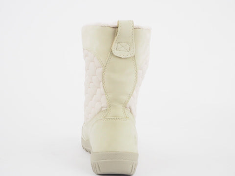 Womens Timberland EK Mount Hope 8513A Cream Leather Textile Waterproof Boots