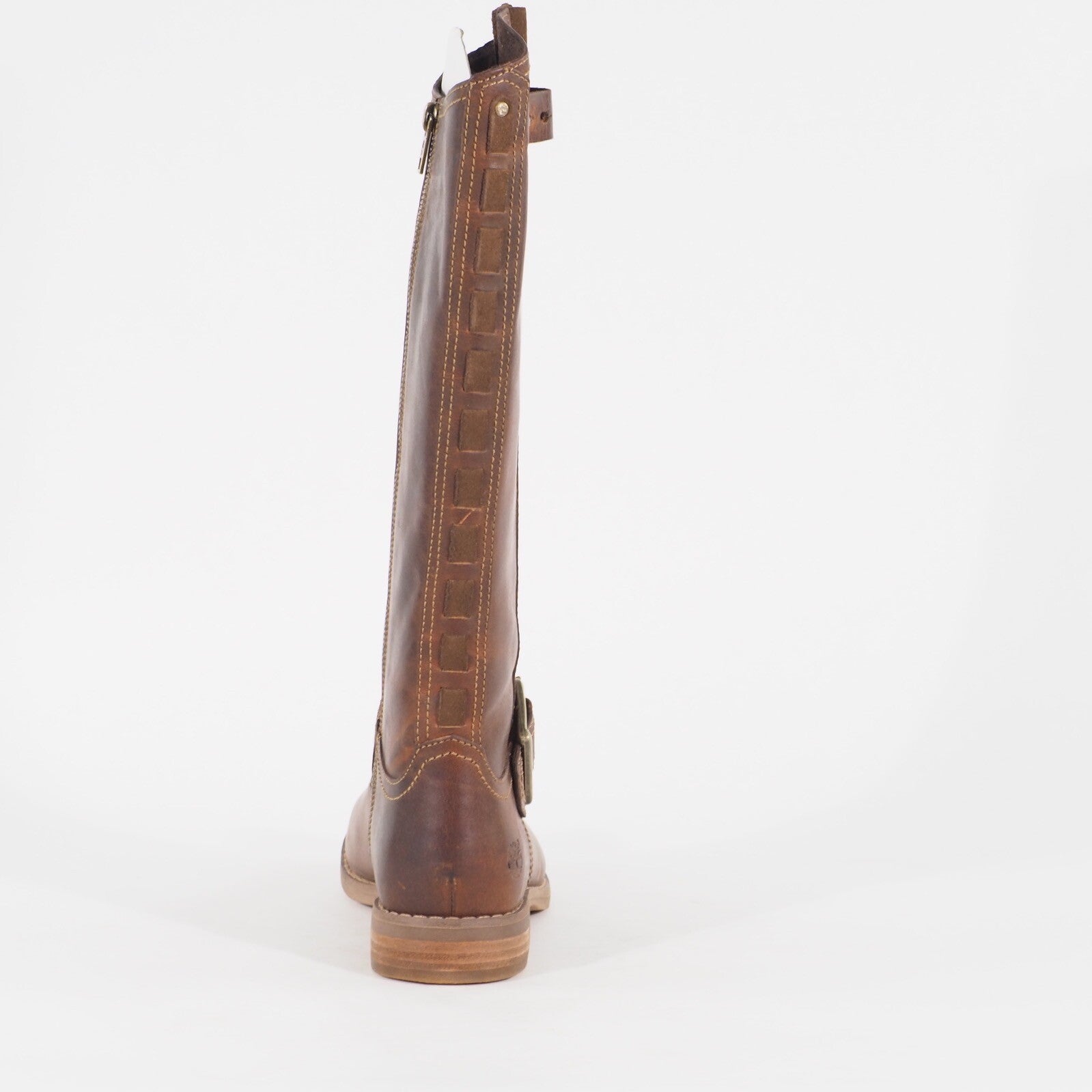 Womens Timberland Savin Hill 8548R Tan Leather Zip Up Casual Walking Boots