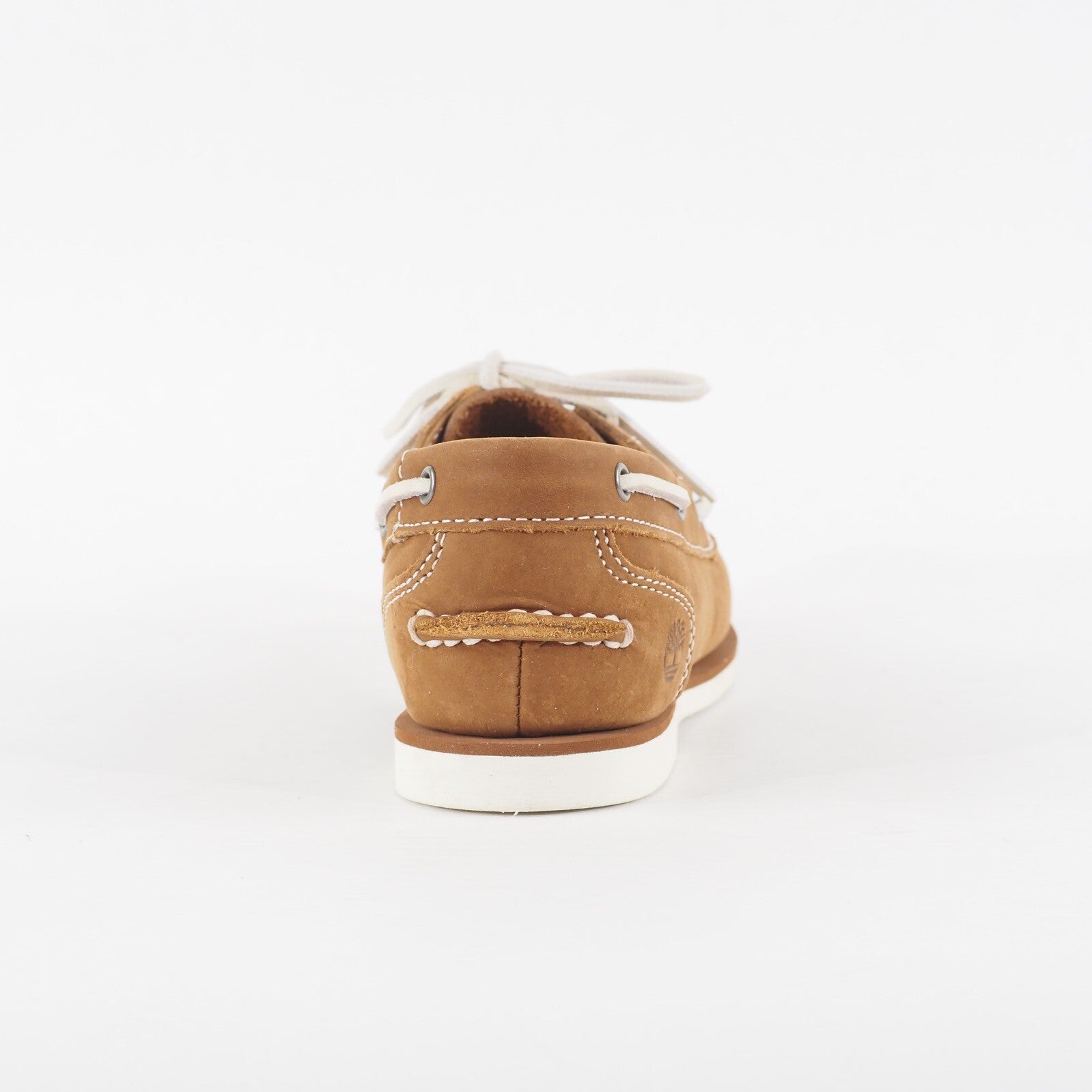 Womens Timberland Classic 8274R Medium Brown Nubuck Leather Lace Up Boat Shoes
