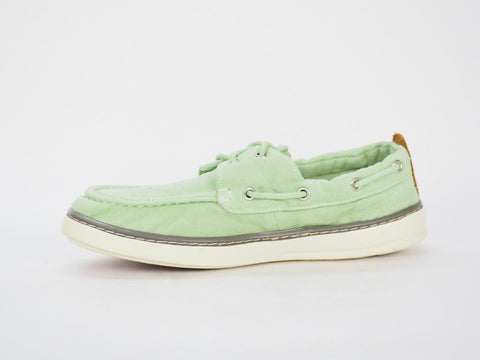Mens Timberland Hookset Canvas A15HI Smoke Green Low Soft Casual Boat Shoes